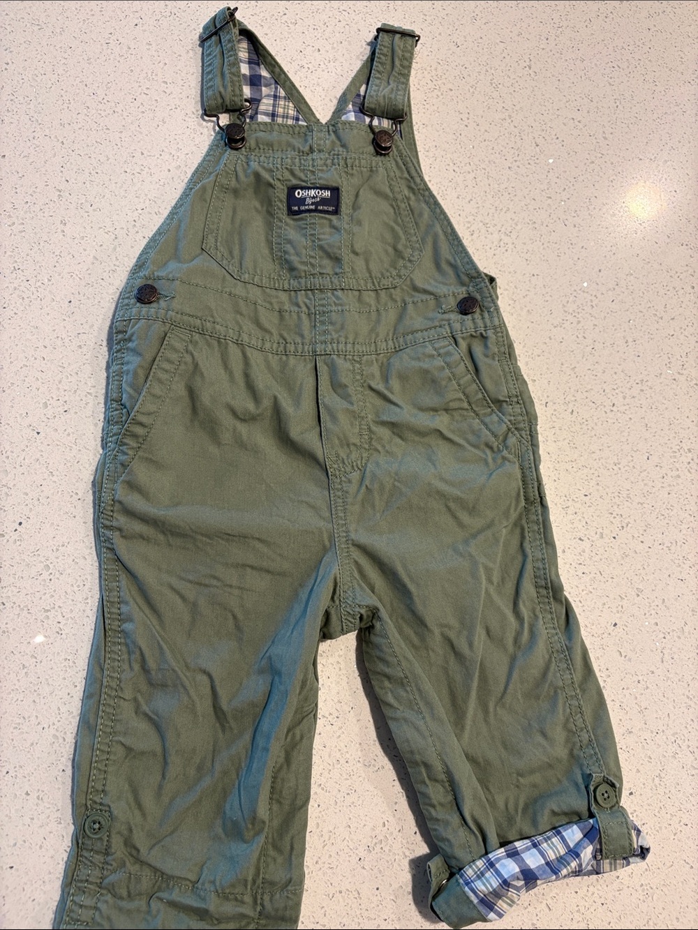 OshKosh B'gosh Green Kids Overalls 24 Months